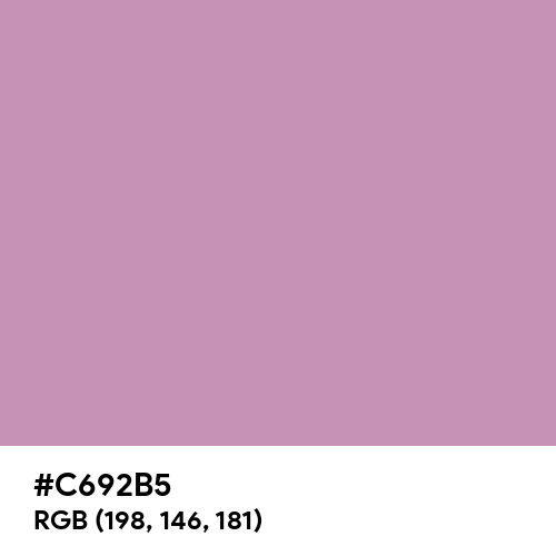 Pastel Violet (Hex code: C692B5) Thumbnail