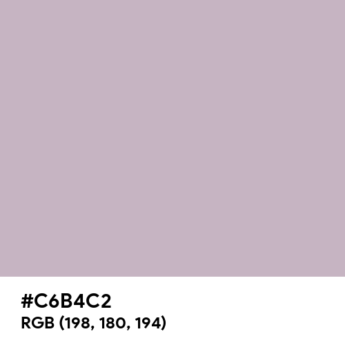 Gray (X11) (Hex code: C6B4C2) Thumbnail