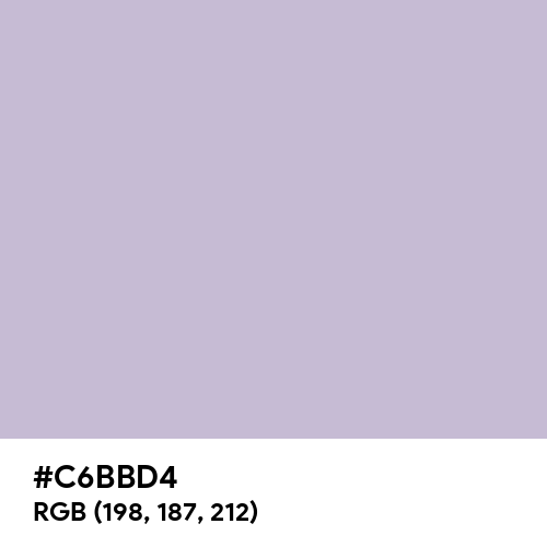 Lavender Gray (Hex code: C6BBD4) Thumbnail