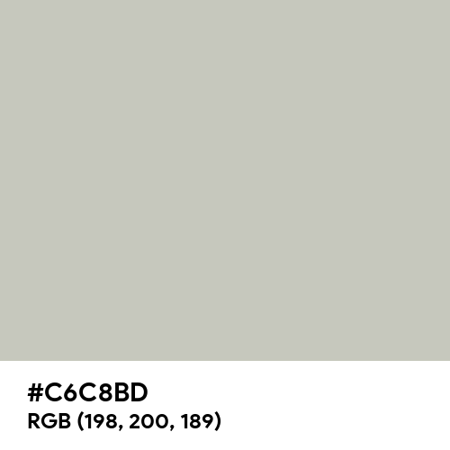 Pale Silver (Hex code: C6C8BD) Thumbnail