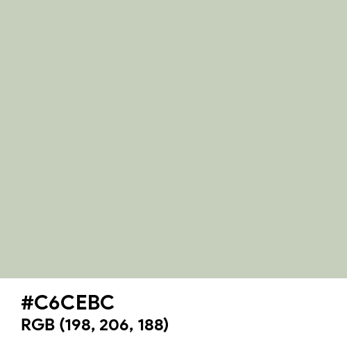 Pastel Gray (Hex code: C6CEBC) Thumbnail