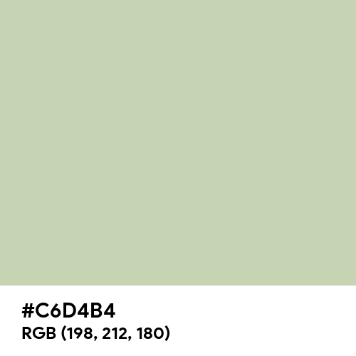 Pastel Gray (Hex code: C6D4B4) Thumbnail