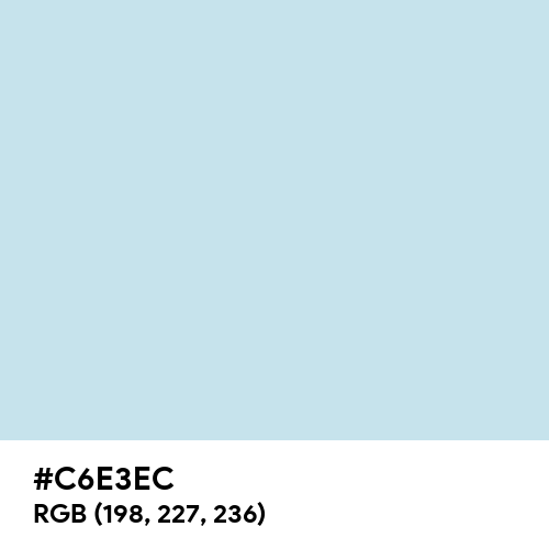 Columbia Blue (Hex code: C6E3EC) Thumbnail