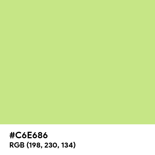 Yellow-Green (Crayola) (Hex code: C6E686) Thumbnail
