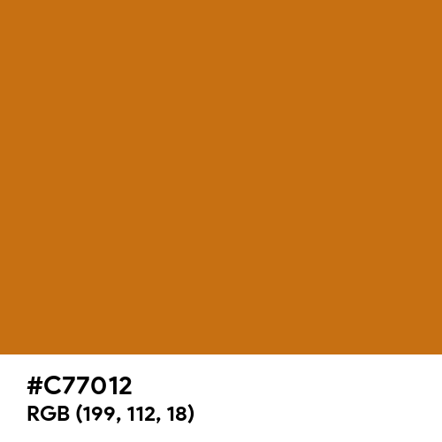 Alloy Orange (Hex code: C77012) Thumbnail