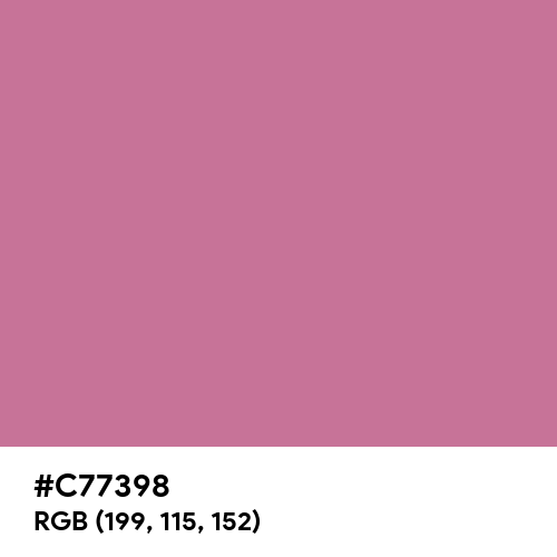 Mauve Pink (Hex code: C77398) Thumbnail