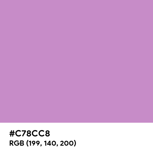 Pastel Violet (Hex code: C78CC8) Thumbnail
