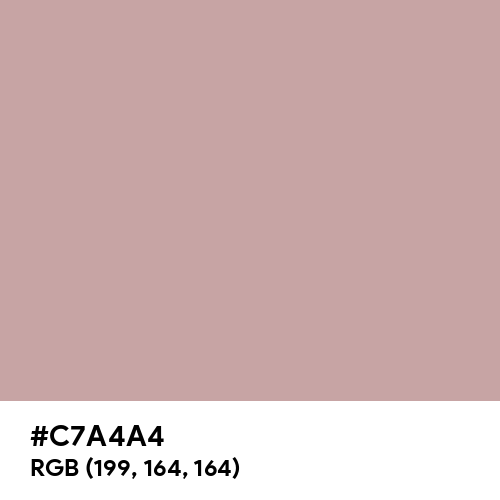 Silver Pink (Hex code: C7A4A4) Thumbnail
