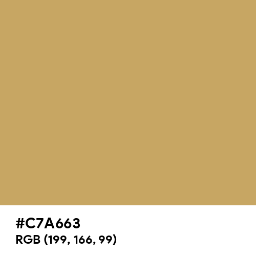 Brown Yellow (Hex code: C7A663) Thumbnail