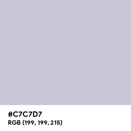 Lavender Gray (Hex code: C7C7D7) Thumbnail
