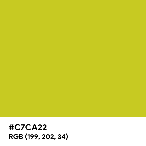 Acid Green (Hex code: C7CA22) Thumbnail