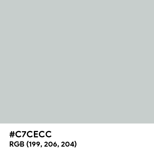 Chinese Silver (Hex code: C7CECC) Thumbnail