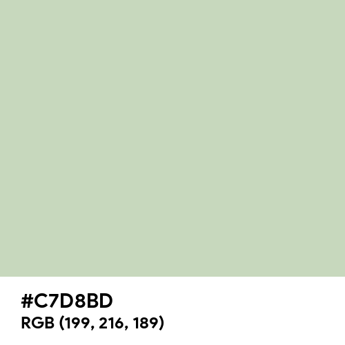 Pastel Gray (Hex code: C7D8BD) Thumbnail