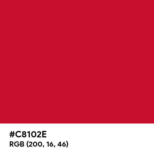 British Red (Hex code: C8102E) Thumbnail