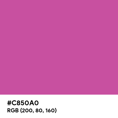 Mulberry (Crayola) (Hex code: C850A0) Thumbnail