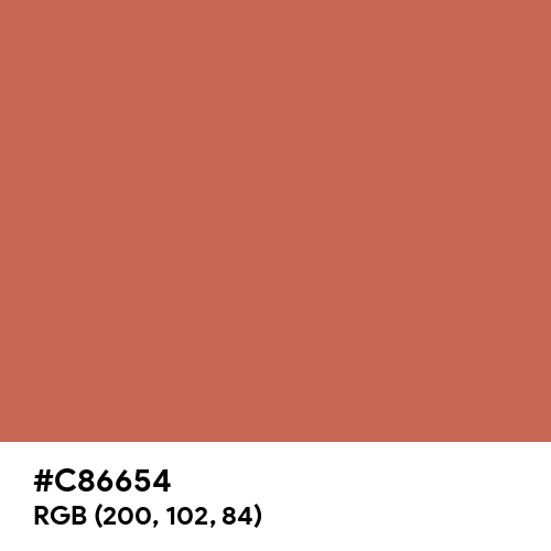 Copper Red (Hex code: C86654) Thumbnail