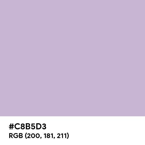 Lavender Gray (Hex code: C8B5D3) Thumbnail