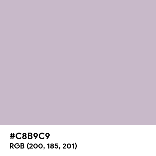 Lavender Gray (Hex code: C8B9C9) Thumbnail