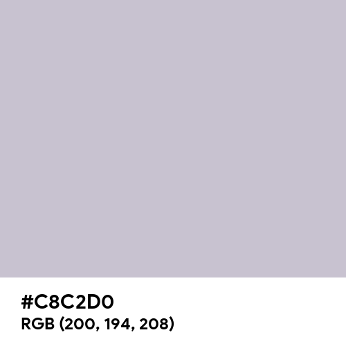 Lavender Gray (Hex code: C8C2D0) Thumbnail