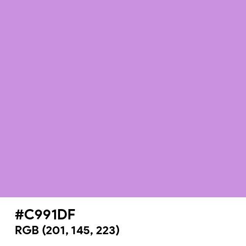 Pastel Lilac (Hex code: C991DF) Thumbnail