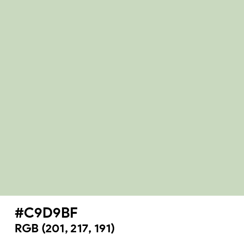Pastel Gray (Hex code: C9D9BF) Thumbnail