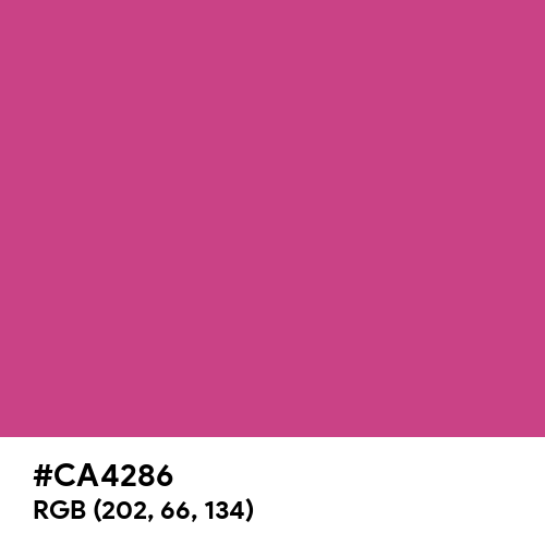Fuchsia Fedora (Hex code: CA4286) Thumbnail
