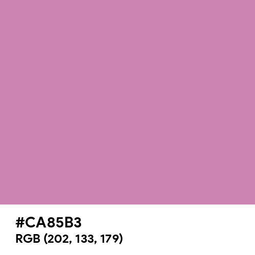 Middle Purple (Hex code: CA85B3) Thumbnail