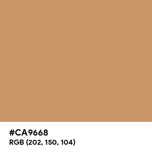 Brown Yellow (Hex code: CA9668) Thumbnail