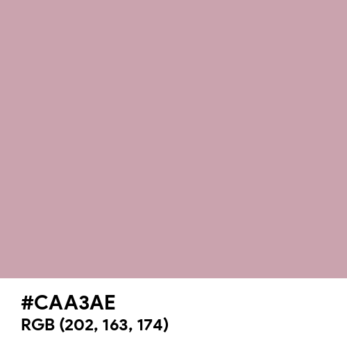 Silver Pink (Hex code: CAA3AE) Thumbnail