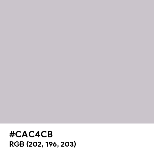Lavender Gray (Hex code: CAC4CB) Thumbnail