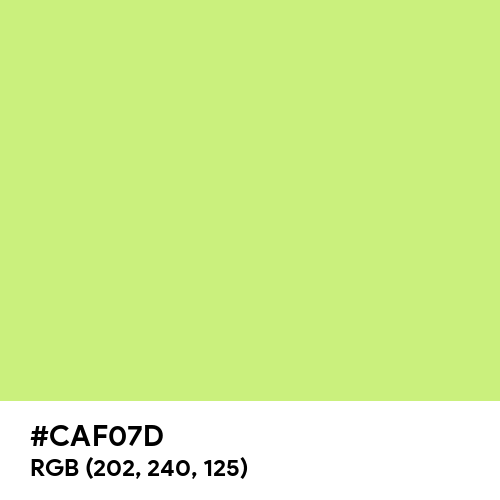 Yellow-Green (Crayola) (Hex code: CAF07D) Thumbnail