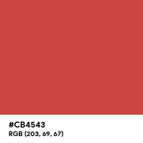 Holland Red (Hex code: CB4543) Thumbnail
