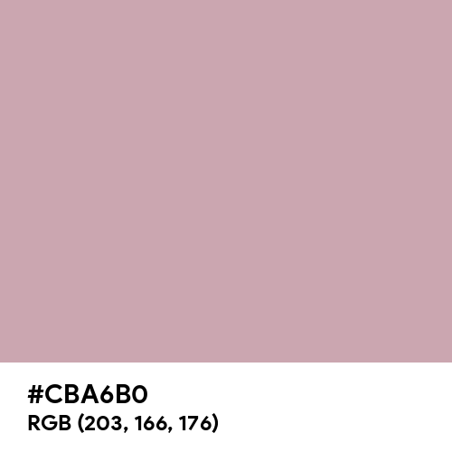 Silver Pink (Hex code: CBA6B0) Thumbnail