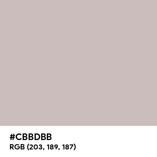 Pale Silver (Hex code: CBBDBB) Thumbnail