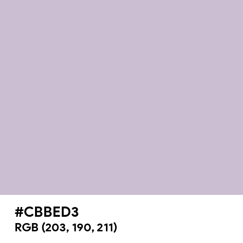 Lavender Gray (Hex code: CBBED3) Thumbnail