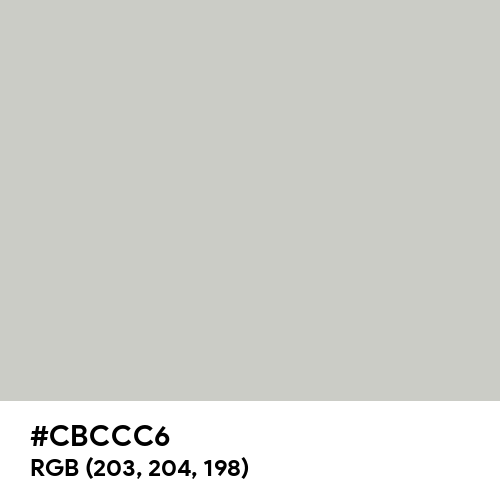 Pastel Gray (Hex code: CBCCC6) Thumbnail