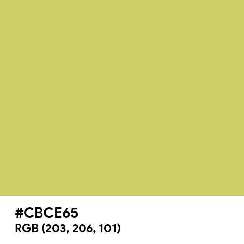 Chinese Green (Hex code: CBCE65) Thumbnail
