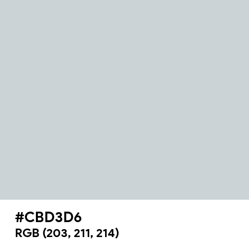 Light Gray (Hex code: CBD3D6) Thumbnail