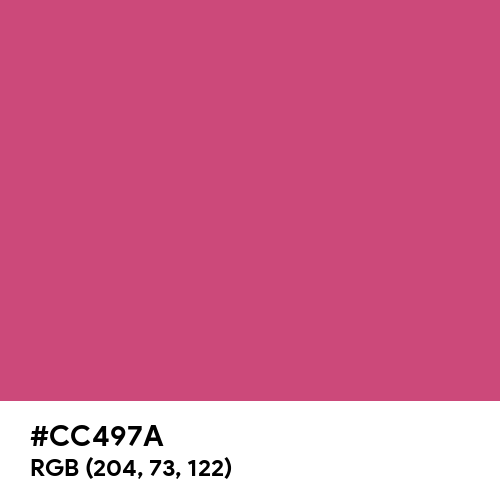 Bossy Pink (Hex code: CC497A) Thumbnail