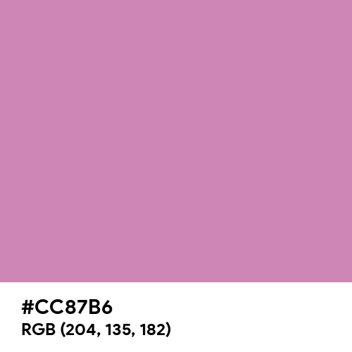 Middle Purple (Hex code: CC87B6) Thumbnail