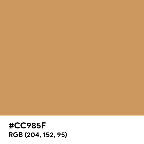 Brown Yellow (Hex code: CC985F) Thumbnail