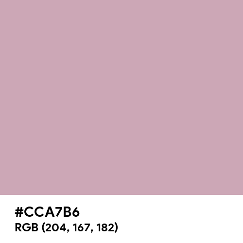 Silver Pink (Hex code: CCA7B6) Thumbnail