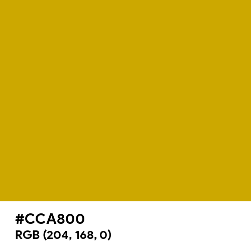 Catkin Yellow (Hex code: CCA800) Thumbnail