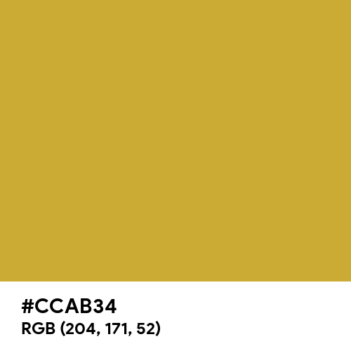 American Gold (Hex code: CCAB34) Thumbnail