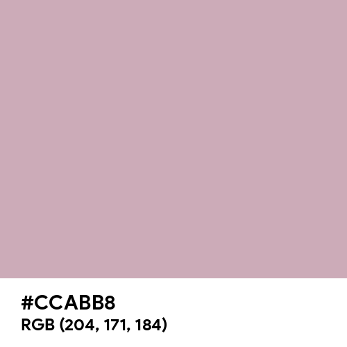 Silver Pink (Hex code: CCABB8) Thumbnail