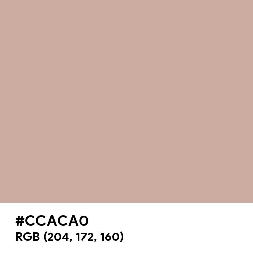 Silver Pink (Hex code: CCACA0) Thumbnail