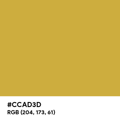 Old Gold (Hex code: CCAD3D) Thumbnail