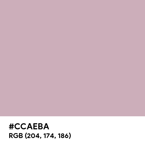 Silver Pink (Hex code: CCAEBA) Thumbnail