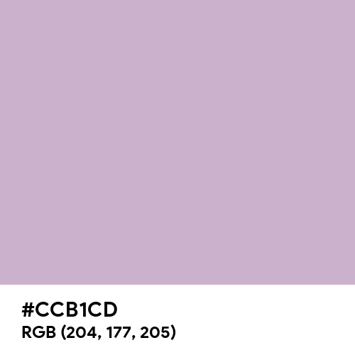 Pink Lavender (Hex code: CCB1CD) Thumbnail
