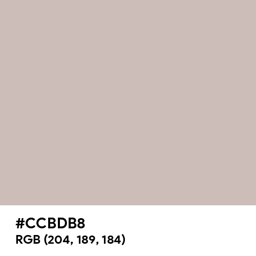 Pale Silver (Hex code: CCBDB8) Thumbnail